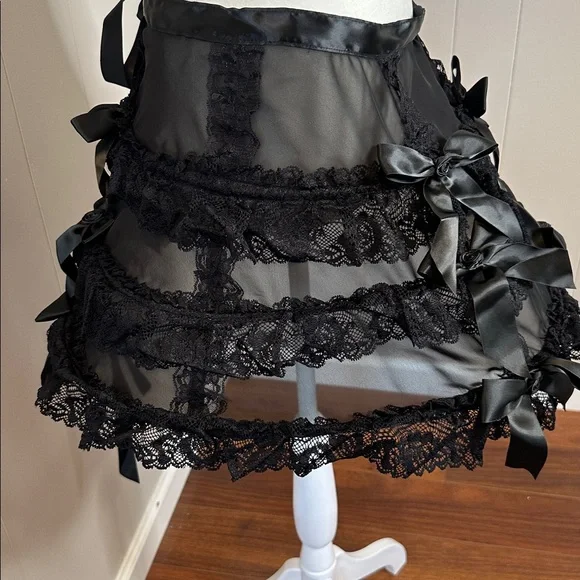 NWT Dolls Kill Death to Sunshine Cage Hoop Mini Skirt - Picture 6 of 15